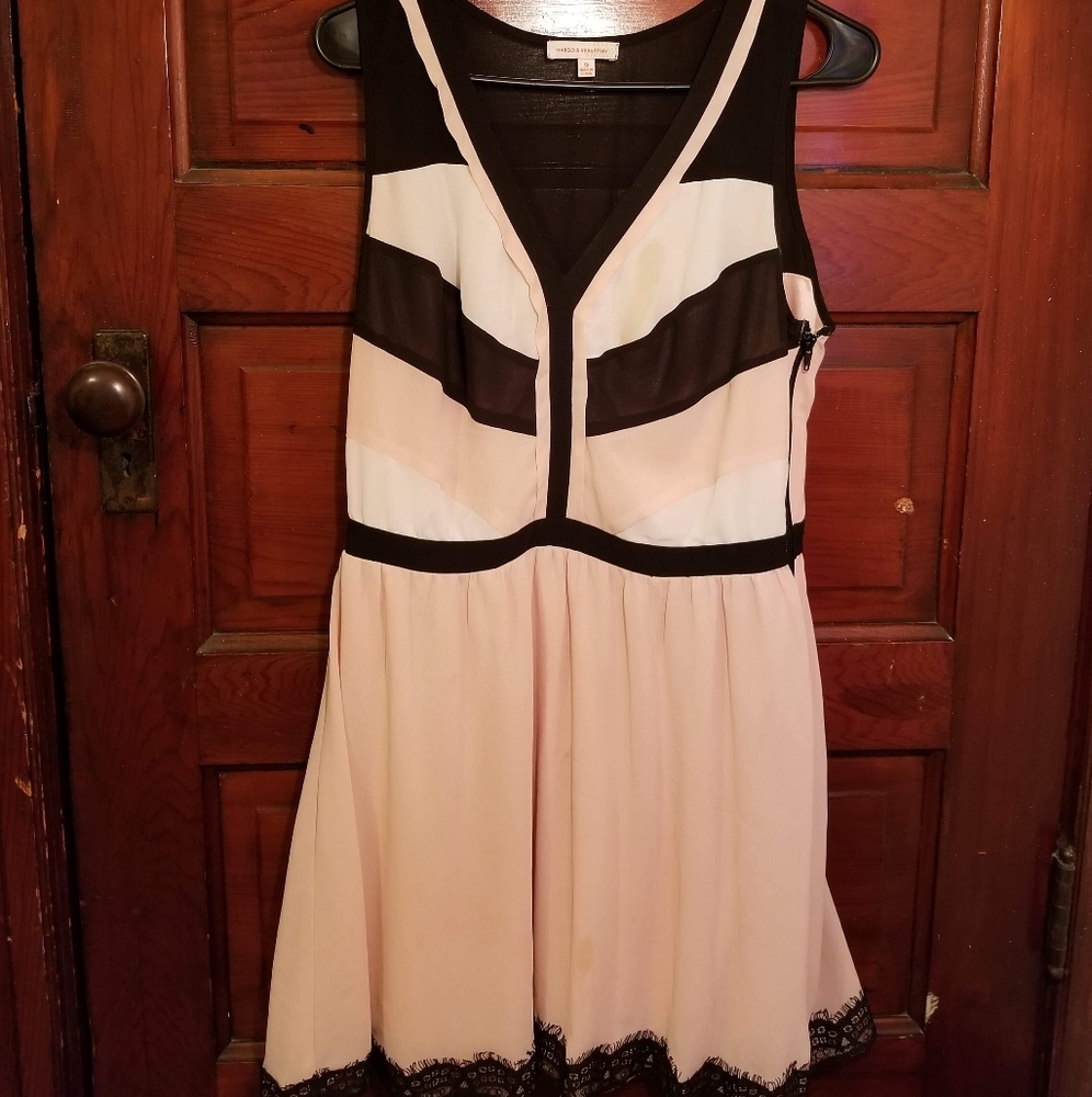 Pink & Black Dress
